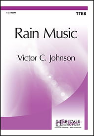 Rain Music TTBB choral sheet music cover Thumbnail